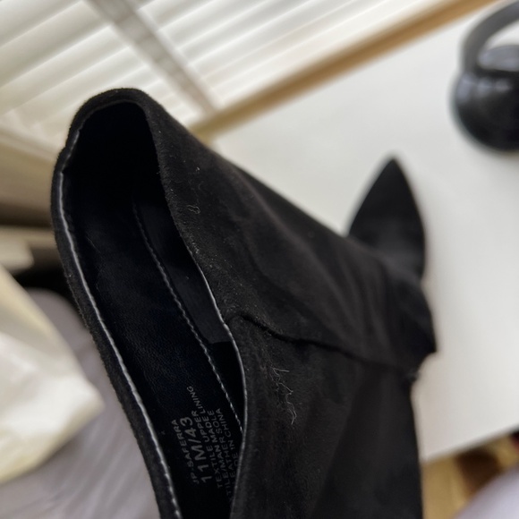 (USED) Jessica Simpson Saferra Suede Black Boot - Picture 14 of 16